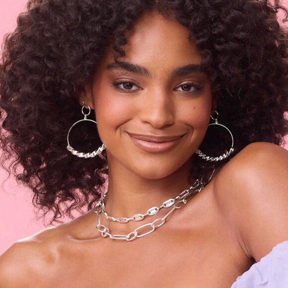 Trudy 2 strand Silver necklace - Picture 2 of 2